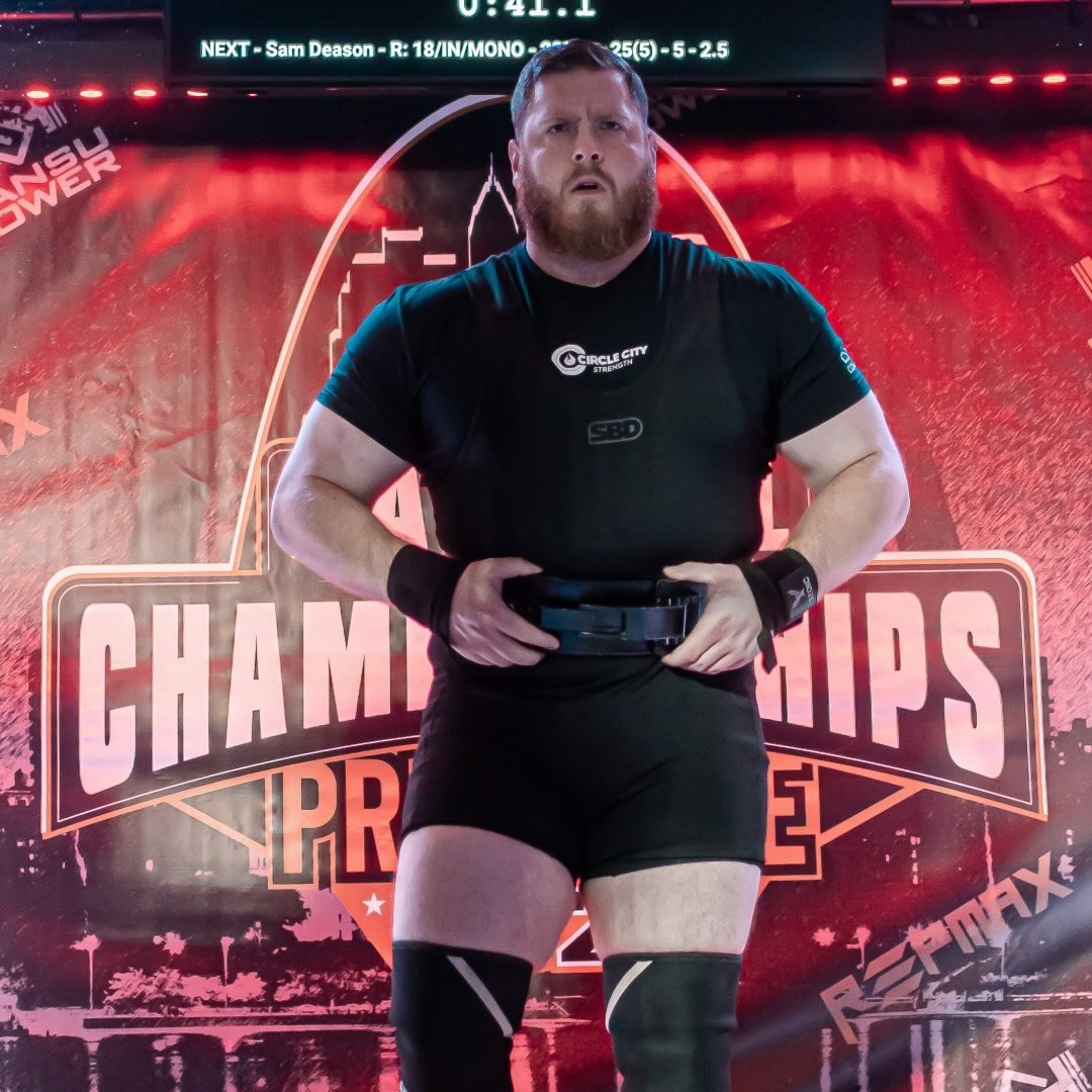 Joey Shepard walking onto the competition platform